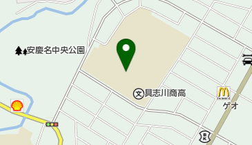 具志川商業高等学校の地図画像