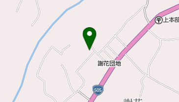 謝花行政区公民館の地図画像