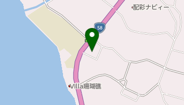 南恩納区公民館の地図画像