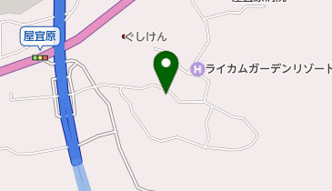 屋宜原公民館の地図画像