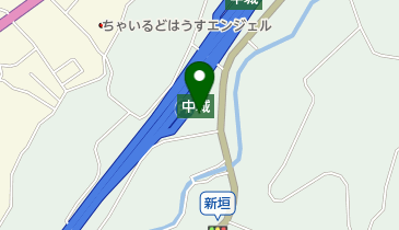 沖縄自動車道中城パーキングエリア 上り線売店の地図画像