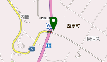 オートガレージ西原の地図画像