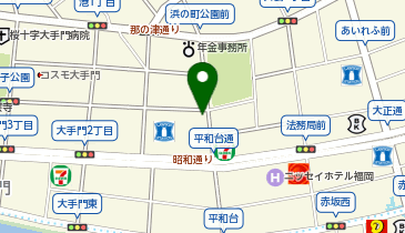 アフラック募集代理店伊藤育興産株式会社九州支店の地図画像