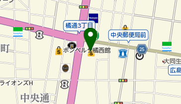 銀座ヨシノヤ宮崎山形屋店の地図画像