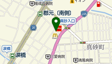 鹿児島県獣医師会日曜当番医・夜間診療案内ダイヤルの地図画像