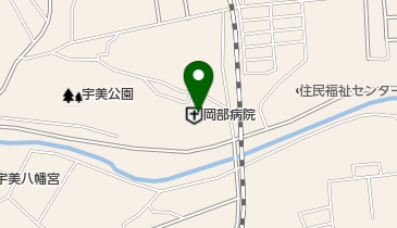 岡部病院 訪問看護ステーション菜の花の地図画像