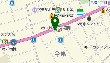 ビューティーライフオンラインストアの地図画像