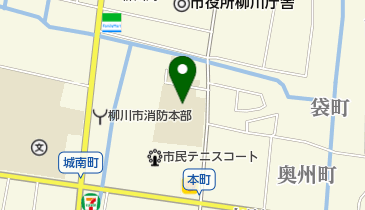 柳川市 城内校区学童保育所の地図画像
