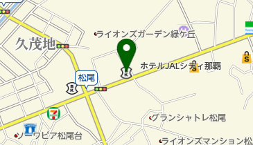 沖縄自然館の地図画像