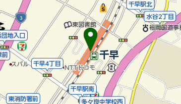 まるうま千早店の地図画像