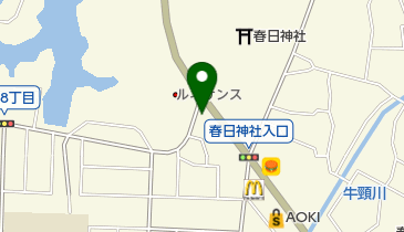 ワミレスウインズサロン春日の地図画像