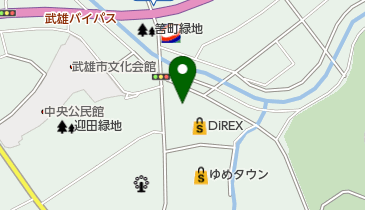100円クリーニングコインズ武雄店の地図画像