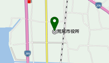 荒尾市役所 代表・夜間・休日用の地図画像