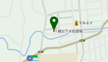 荒尾市役所 八幡台下水処理場の地図画像