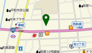 トヨタカローラ大分株式会社 萩原店の地図画像