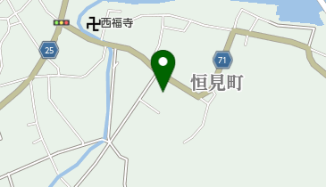 恒見区民会館の地図画像