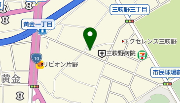 株式会社ニック ニック調剤薬局三萩野店の地図画像