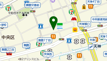 ザ・サンラウンジ天神店の地図画像