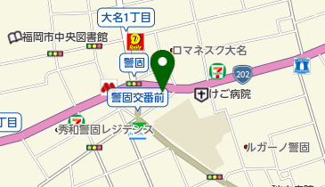 80Dog&rsquo;s大名店の地図画像