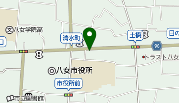 つばき化粧品店の地図画像