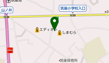 バースデイ筑後FM店の地図画像
