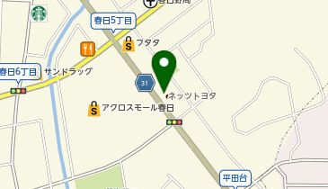 ネッツトヨタ福岡株式会社春日店の地図画像