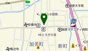 いなほ焼き島原店の地図画像