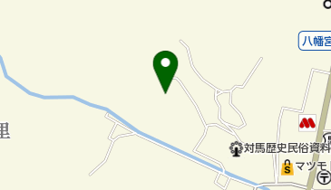 対馬市旧金石城庭園管理棟の地図画像