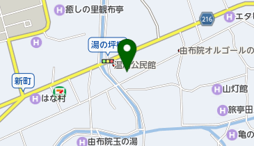 湯布院長寿畑湯の坪店の地図画像