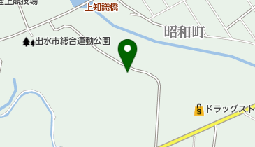 出水市 野球場の地図画像