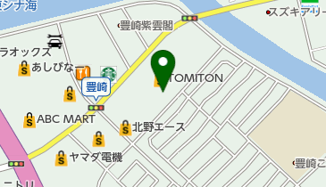 北野エース三越豊崎店の地図画像