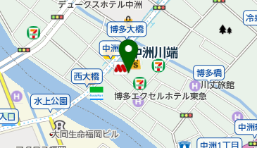 中洲ナビプラスCAFE中洲大通り店の地図画像