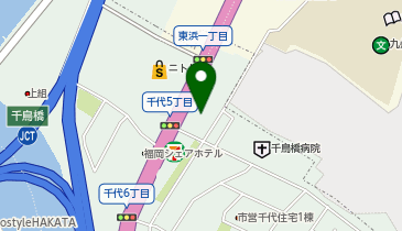 タックルベリー博多千代店の地図画像