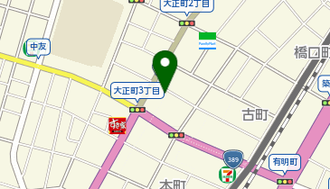 かつき亭の地図画像
