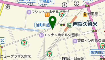 BUASPA久留米店の地図画像