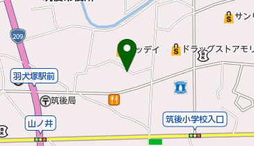 コインランドリーウェルカム筑後サニー店の地図画像