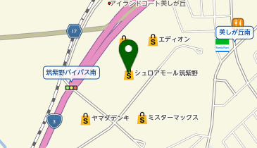 アイウェア・ピーエフ・シュロアモール筑紫野店の地図画像