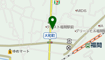 メナード化粧品福間代行店フェイシャルサロンふくつ菜の花の地図画像