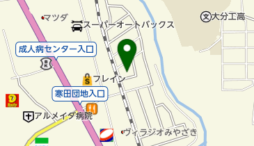 アザレ自然化粧品大分南販社の地図画像