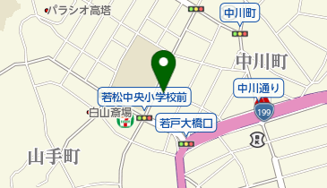 自由民主党若松区第二支部の地図画像