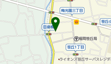 福岡聖書キリスト教会の地図画像