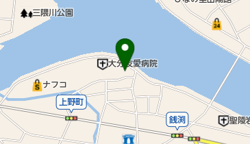 日田市京町地区集会所・むくの木センターの地図画像