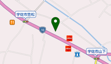 コーユーユニフォーム宇佐店の地図画像