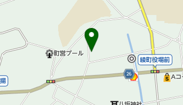 綾ほうゆう薬局の地図画像