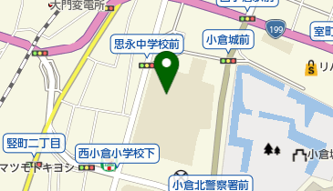 思永中学校温水プールの地図画像