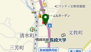 あたご自動車学校 長崎大学前サービスセンターの地図画像