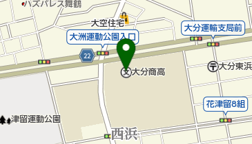 大分県高等学校体育連盟の地図画像