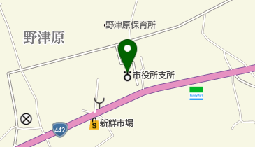 大分市保健所 健康課 西部保健福祉センター 野津原健康支援室の地図画像