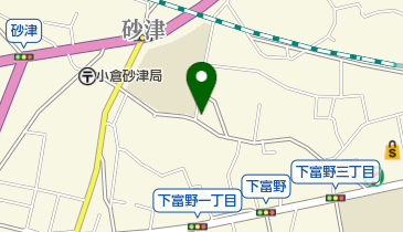 下富野公民館の地図画像