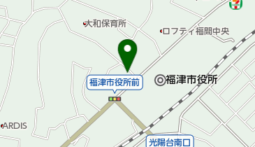 ふくま獣医科病院の地図画像